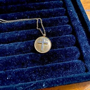Gold cross necklace
